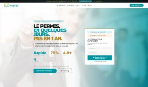 Section Hero De La Landing Page Pour Auto-École